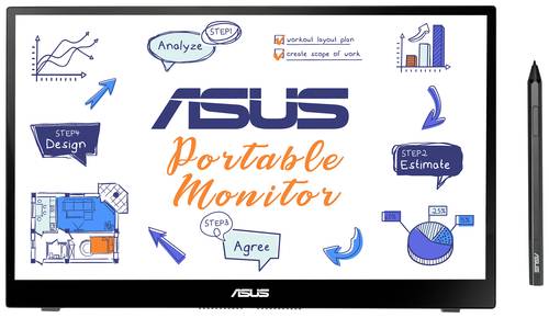 Image of Asus MB14AHD Zenscreen Touchscreen-Monitor EEK: D (A - G) 35.6cm (14 Zoll) 1920 x 1080 Pixel 16:9 5