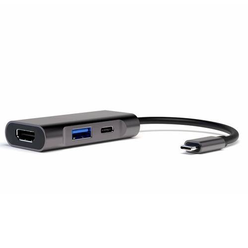 Image of 4Smarts 3in1 Kompakt Hub USB 3.0-Hub Grau