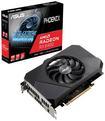 Image of Asus Grafikkarte AMD Radeon RX 6400 4GB GDDR6-RAM PCIe HDMI®, DisplayPort