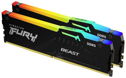 Image of Kingston FURY Beast RGB PC-Arbeitsspeicher Kit DDR5 16GB 2 x 8GB Non-ECC 5600MHz 288pin DIMM CL40 KF