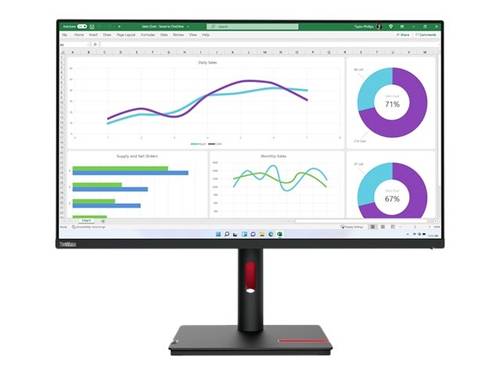 Image of Lenovo ThinkVision T32h-30 LED-Monitor EEK F (A - G) 80cm (31.5 Zoll) 2560 x 1440 Pixel 16:9 4 ms Di