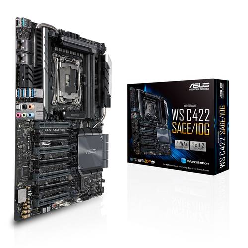 Image of Asus WS C422 SAGE/10G Mainboard Sockel (PC) Intel® 2066 Formfaktor (Details) CEB Mainboard-Chipsatz