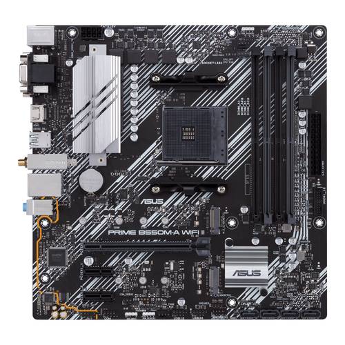 Image of Asus PRIME B550M-A WIFI II Mainboard Sockel (PC) AMD AM4 Formfaktor (Details) Micro-ATX Mainboard-Ch