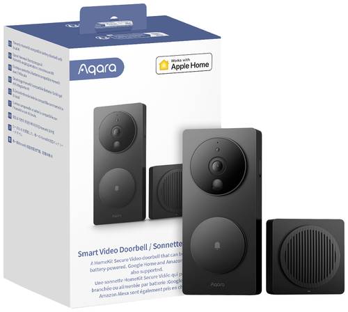 Image of Aqara Video-Türsprechanlage SVD-C03 Schwarz Apple HomeKit, Alexa, Google Home, IFTTT