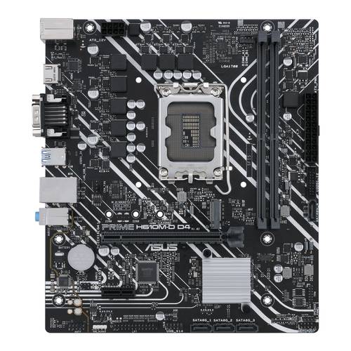 Image of Asus PRIME H610M-D D4 Mainboard Sockel (PC) Intel® 1700 Formfaktor (Details) Micro-ATX Mainboard-Ch