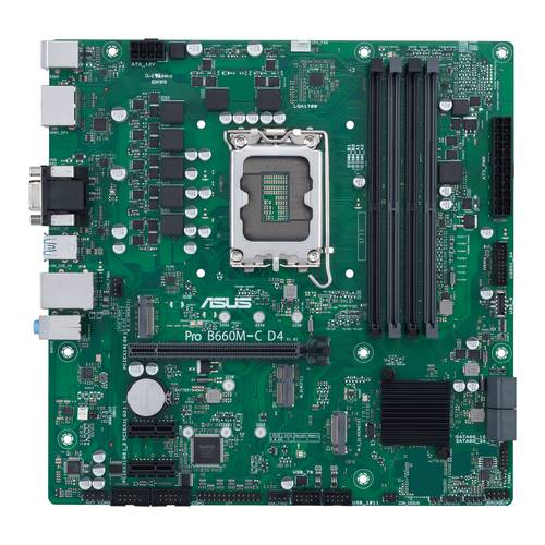 Image of Asus PRO B660M-C D4-CSM Mainboard Sockel (PC) Intel® 1700 Formfaktor (Details) Micro-ATX Mainboard-