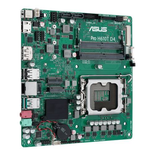 Image of Asus Pro H610T D4-CSM Mainboard Sockel (PC) Intel® 1700 Formfaktor (Details) Mini-ITX Mainboard-Chi