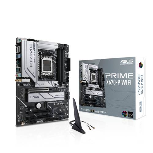 Image of Asus PRIME X670-P WIFI Mainboard Sockel (PC) AMD AM5 Formfaktor (Details) ATX Mainboard-Chipsatz AMD