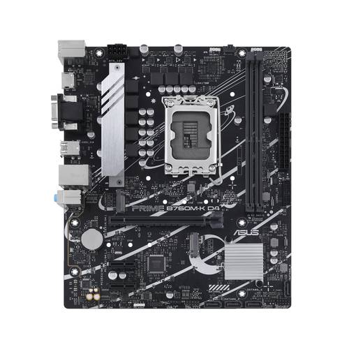 Image of Asus PRIME B760M-K D4 Mainboard Sockel (PC) Intel® 1700 Formfaktor (Details) Micro-ATX Mainboard-Ch