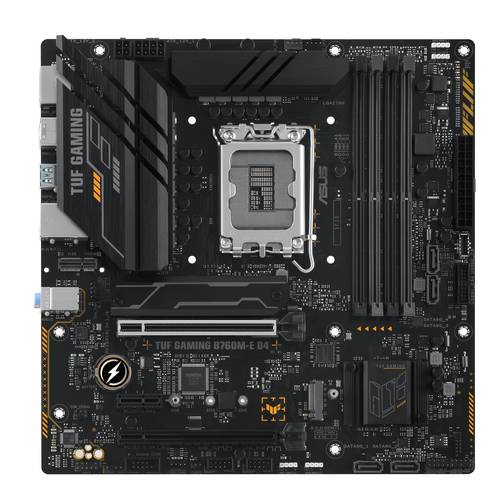 Image of Asus TUF GAMING B760M-E D4 Mainboard Sockel (PC) Intel® 1700 Formfaktor (Details) Micro-ATX Mainboa