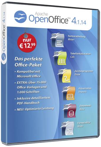 Image of Markt & Technik OpenOffice 4.1.14 Vollversion, 1 Lizenz Windows Office-Paket