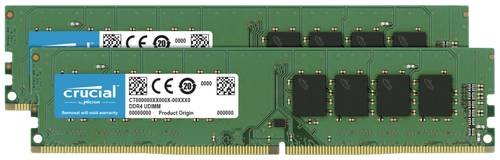 Image of Crucial 2x4GB DDR4 PC-Arbeitsspeicher Kit DDR4 8GB 2 x 4GB 2400MHz 288pin DIMM CL17 CT2K4G4DFS824A