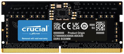 Image of Crucial CT8G48C40S5 Laptop-Arbeitsspeicher Modul DDR5 8GB 1 x 8GB 4800MHz 262pin SO-DIMM CL40 CT8G48