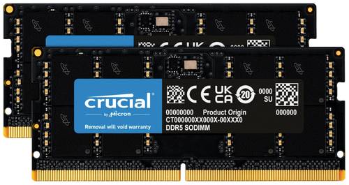 Image of Crucial CT2K32G48C40S5 Laptop-Arbeitsspeicher Kit DDR5 64GB 2 x 32GB 4800MHz 262pin SO-DIMM CL40 CT2