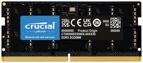 Image of Crucial CT32G48C40S5 Laptop-Arbeitsspeicher Modul DDR5 32GB 1 x 32GB 4800MHz 262pin SO-DIMM CL40 CT3