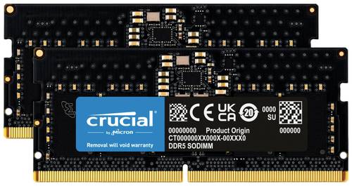 Image of Crucial CT2K8G48C40S5 Laptop-Arbeitsspeicher Kit DDR5 16GB 2 x 8GB 4800MHz 262pin SO-DIMM CL40 CT2K8