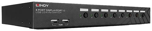 Image of LINDY 8 Port DisplayPort 1.2 USB 2.0 KVM Switch 8 Port KVM-Umschalter Display-Port 3840 x 2160 Pixel
