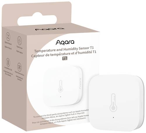 Image of Aqara Temperatursensor und Luftfeuchtesensor TH-S02D Weiß Apple HomeKit, Alexa, Google Home