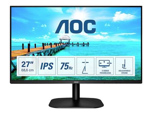 Image of AOC 27B2DA LED-Monitor EEK E (A - G) 68.6cm (27 Zoll) 1920 x 1080 Pixel 16:9 4 ms HDMI®, DVI, VGA,