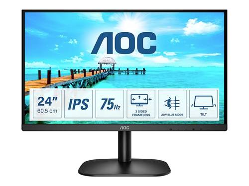 Image of AOC 24B2XDA LED-Monitor EEK E (A - G) 61cm (24 Zoll) 1920 x 1080 Pixel 16:9 4 ms HDMI®, DVI, VGA, A