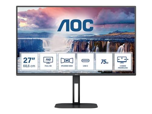 Image of AOC Value-Line 27V5CE/BK LED-Monitor EEK E (A - G) 68.6cm (27 Zoll) 1920 x 1080 Pixel 16:9 4 ms HDMI