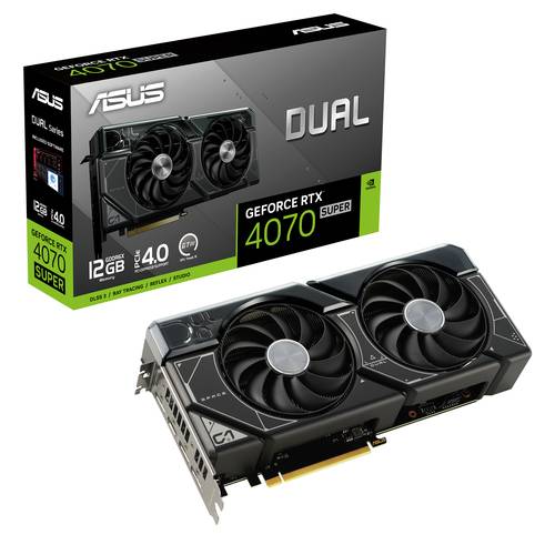 Image of Asus Grafikkarte Nvidia GeForce RTX 4070 Super DUAL 12GB GDDR6X-RAM PCIe x16 HDMI®, DisplayPort