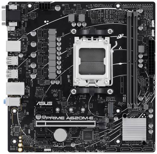 Image of Asus PRIME A620M-E-CSM Mainboard Sockel (PC) AMD AM5 Formfaktor (Details) Micro-ATX Mainboard-Chipsa