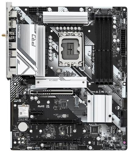 Image of ASRock B760 PRO RS WiFi Mainboard Sockel (PC) Intel® 1700 Formfaktor (Details) ATX Mainboard-Chipsa