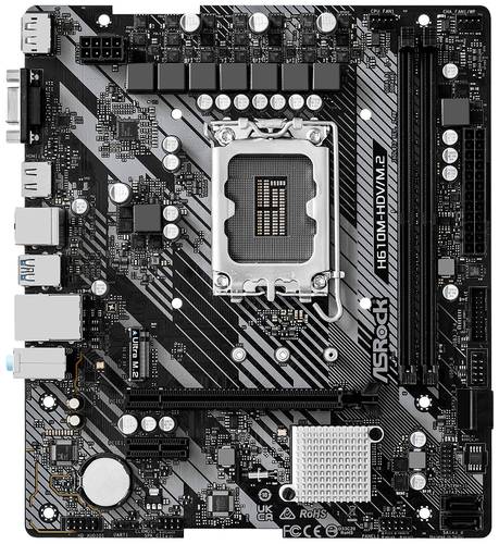 Image of ASRock H610M-HDV/M.2 2.0 Mainboard Sockel (PC) Intel® 1700 Formfaktor (Details) Micro-ATX Mainboard