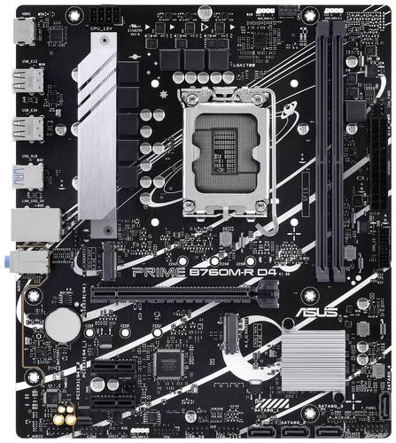 Image of Asus PRO B760M-R D4 Mainboard Sockel (PC) Intel® 1700 Formfaktor (Details) Micro-ATX Mainboard-Chip