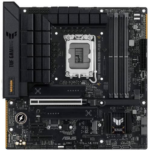 Image of Asus TUF GAMING B760M-PLUS II Mainboard Sockel (PC) Intel® 1700 Formfaktor (Details) Micro-ATX Main