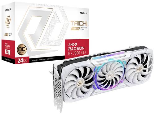 Image of ASRock Grafikkarte AMD Radeon RX 7900 XTX Taichi White OC 24GB GDDR6-RAM PCIe x16 HDMI®, DisplayPor