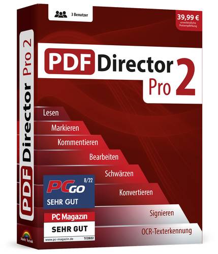 Image of Markt & Technik PDF Director 2 Pro Vollversion, 3 Lizenzen Windows PDF-Software