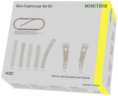 Image of MiniTrix 14322 N Gleis Ergänzungs-Set, Betonschwelle 1St.