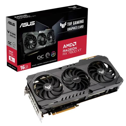 Image of Asus Grafikkarte AMD Radeon RX 7800 XT TUF GAMING OC 16GB GDDR6-RAM PCIe x16 HDMI®, DisplayPort RGB