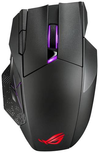 Image of Asus ROG Spatha X Gaming-Maus Funk, USB Optisch Schwarz 12 Tasten 19000 dpi Beleuchtet