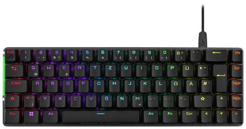 Image of Asus ROG Falchion Ace BLK USB Gaming-Tastatur Deutsch, QWERTZ Schwarz Beleuchtet, Abnehmbares Kabel