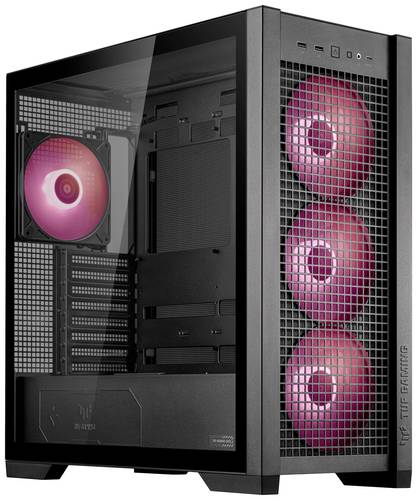 Image of Asus TUF Gaming GT302 ARGB Midi-Tower PC-Gehäuse Schwarz 4 vorinstallierte Lüfter, Integrierte Bel