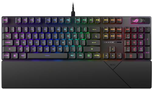 Image of Asus ROG STRIX SCOPE II RX USB Gaming-Tastatur Deutsch, QWERTZ Schwarz Beleuchtet, Handballenauflage