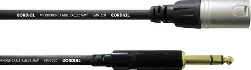 Image of Cordial CFM 9MV XLR Adapterkabel [1x XLR-Stecker - 1x Klinkenstecker 6.35 mm] 9.00m Schwarz