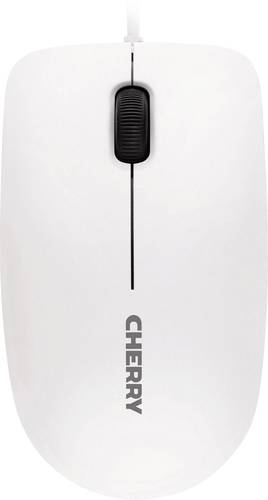 Image of Cherry MC 1000 Maus USB Optisch Weiß, Grau 3 Tasten 1200 dpi