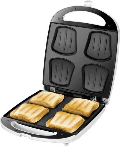 Image of Unold Quadro Sandwich-Toaster klappbar Weiß, Schwarz