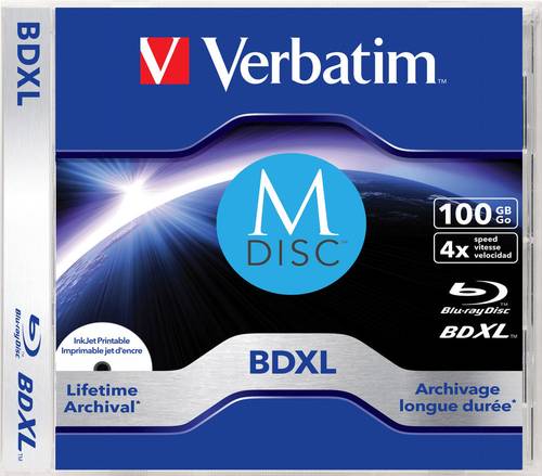 Image of M-DISC BD-R XL 100GB/1-4x Jewelcase (1 Disc) (43833)