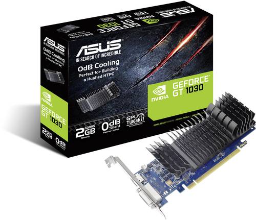 Image of Asus Grafikkarte Nvidia GeForce GT1030 2GB GDDR5-RAM PCIe HDMI®, DVI Passiv gekühlt