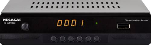 Image of MegaSat HD 6000 DS HD-SAT-Receiver Front-USB Anzahl Tuner: 1