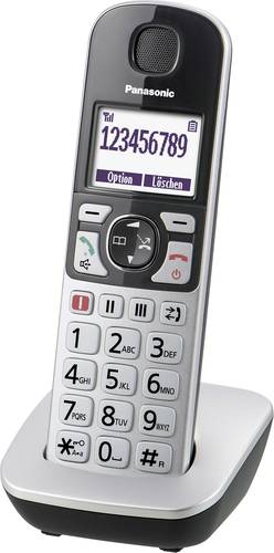 Image of Panasonic KX-TGQ500GS Schnurloses Telefon VoIP Beleuchtetes Display Silber-Schwarz