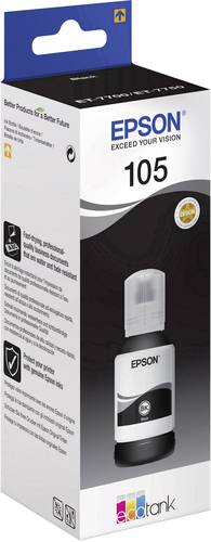 Image of Epson C13T00Q140 105 EcoTank Nachfülltinte Passend für Geräte des Herstellers: Epson Schwarz 140ml