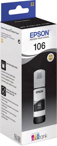 Image of Epson C13T00R140 106 EcoTank Nachfülltinte Passend für Geräte des Herstellers: Epson Foto Schwarz