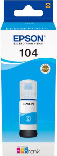 Image of Epson C13T00P240 EcoTank 104 Nachfülltinte Cyan 65ml
