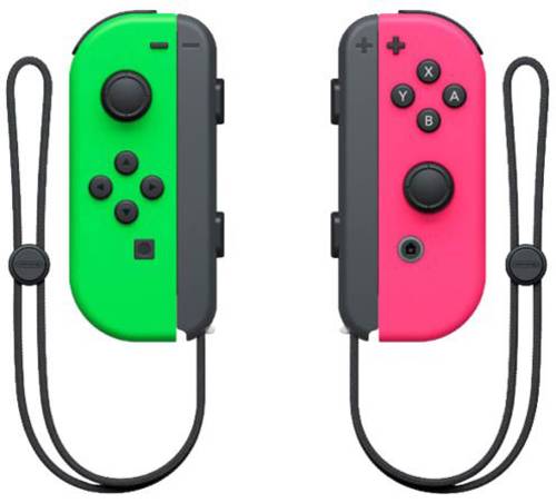 Image of Joy Con 2er Set Controller neon-grün / neon-pink Analog / Digital Analog / Digital Gamepad Nintendo Switch kabellos (Schwarz, Grün, Pink)